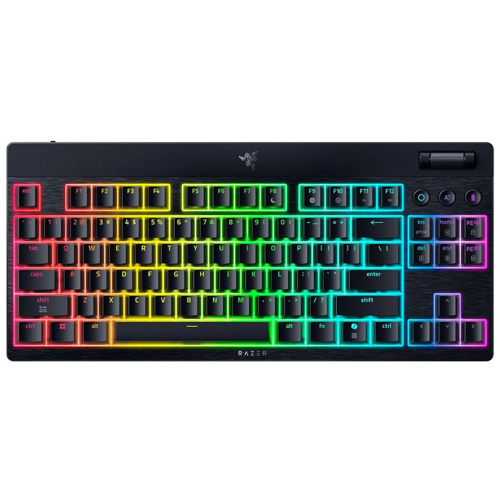 Oyun üçün simli və simsiz klaviatura Razer Keyboard mechanical BlackWidow V4 Low-profile TKL HyperSpeed,Green Switch, Usb-a/wl/bt Black(RZ03-05450500-R3M1) — Klaviaturalar və siçanlar, Bakı