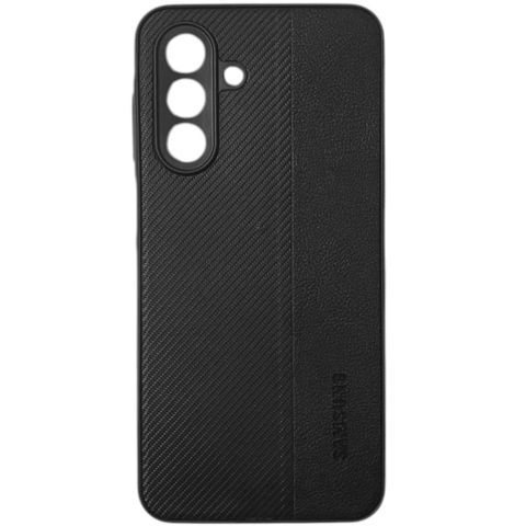 Samsung Galaxy A26 case Leather Carbon Samsung Vertical Black — Bakı