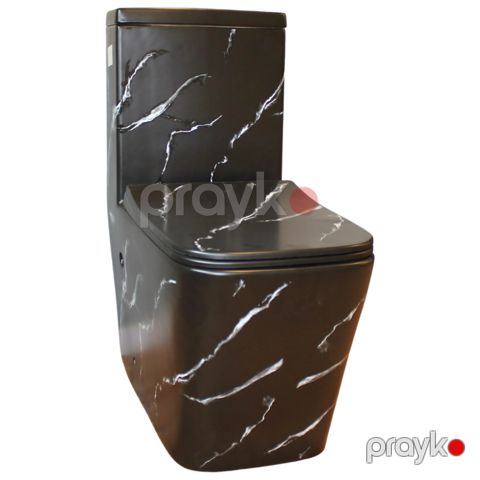Unitaz BO906 Matte Black Pattern — Bakı