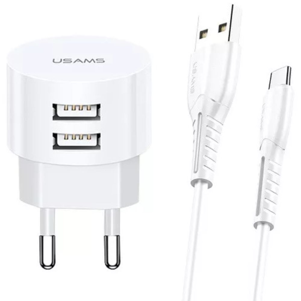 Adapter Usams T20 + U35 MicroUSB White XTXLOGT18MC05 — Mallar, Bakı (2)