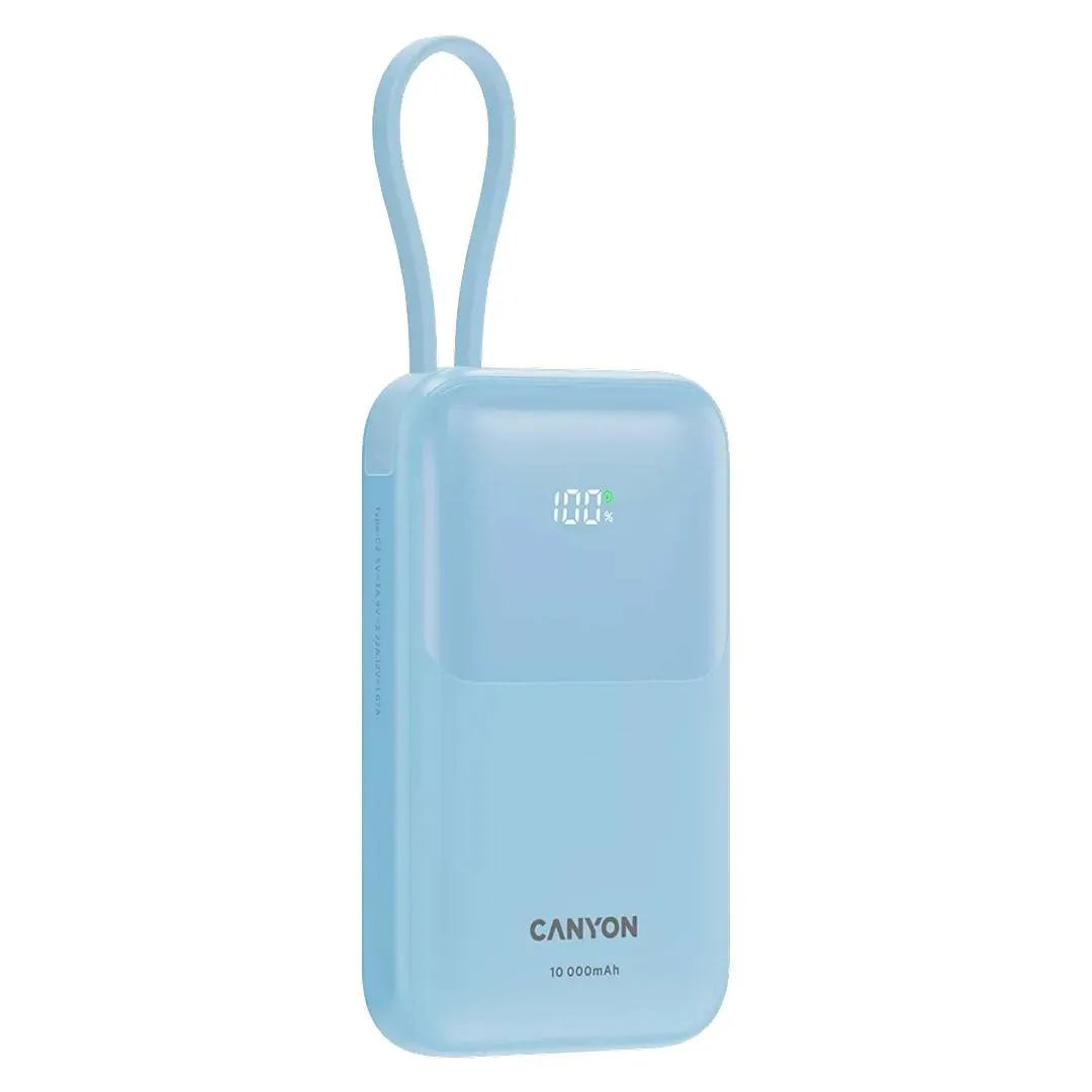 Power Bank Canyon OnPower 101, 10000 mAh, Blue (CNS-CPB101BL) — Bakı