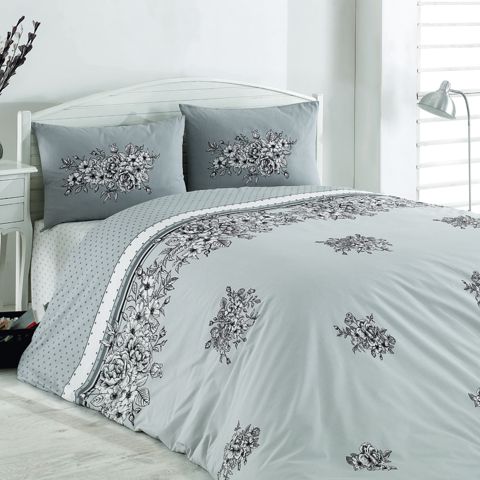 Tekstil yataq dəsti Şahəsər Spring RNF CK V1 Boz — Bakı