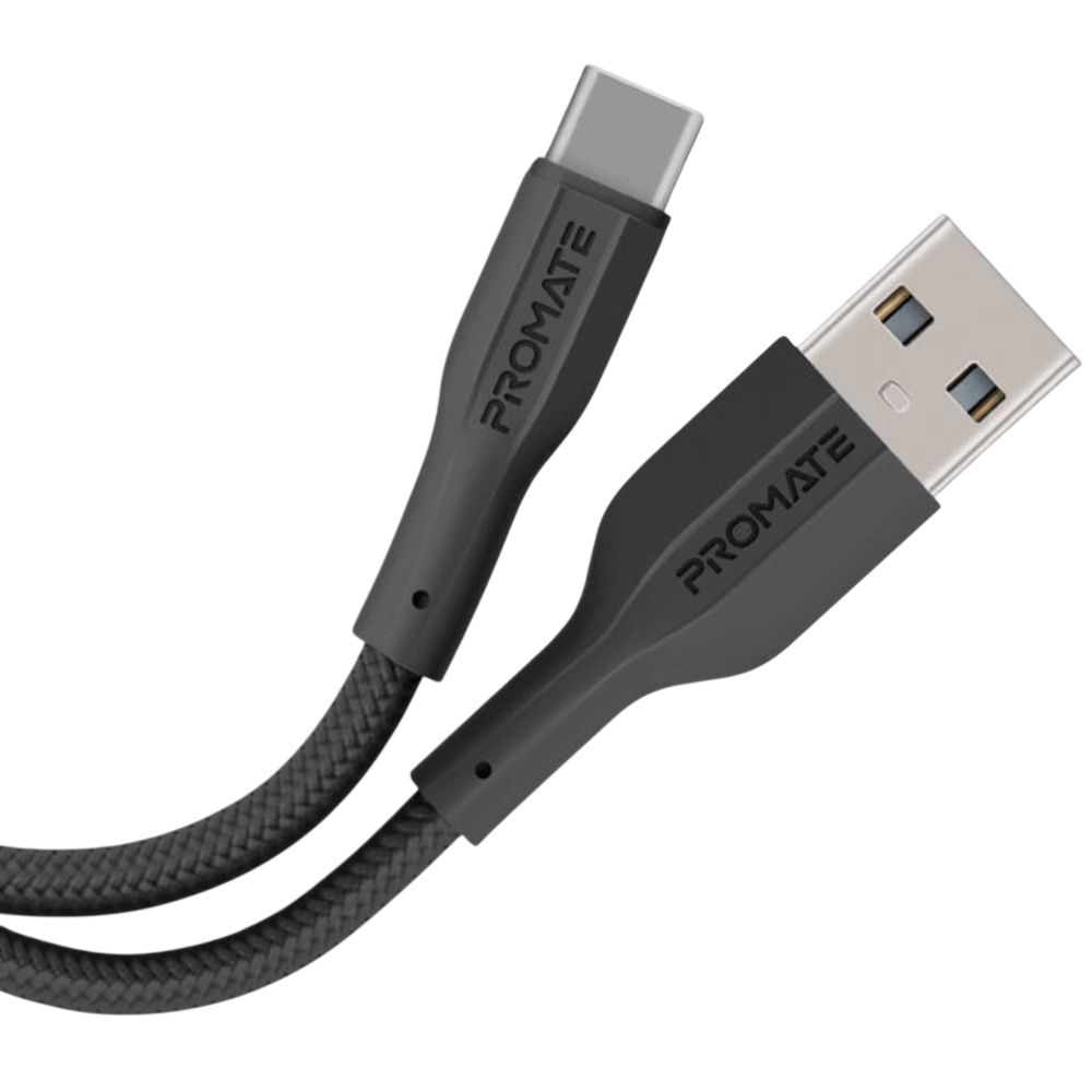 Naqil Promate USB Type-A to USB Type-C Xcord-ac.black Black — Smartfon üçün kabelləri və keçidçilər, Bakı (2)