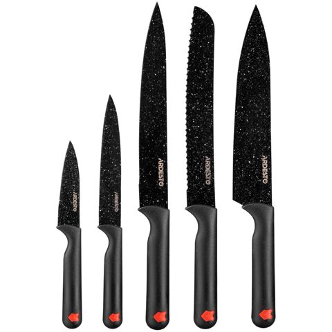 Bıçaq dəsti Ardesto Black Mars 5 parça AR2105BR — Bakı