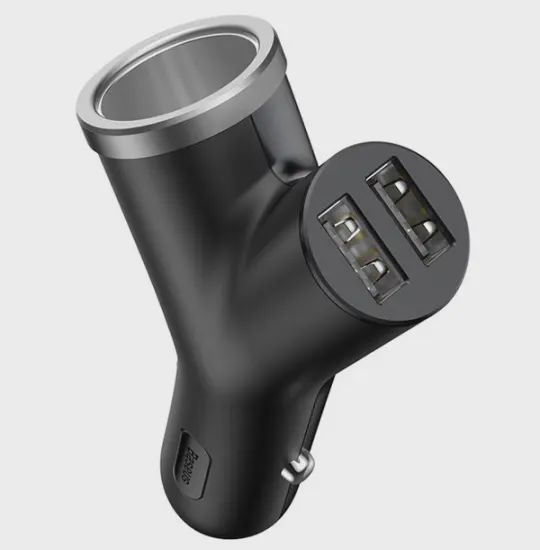 Baseus Charger Connector Car 2 Port Y-Type CCALL-YX01 — Şarj cihazları, Bakı