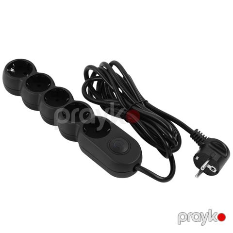 2E Power Socket 2E-U05VESM3BK Black — Bakı