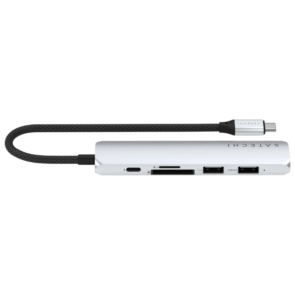 USB Hub Satechi 6in1 USB Type-C ST-P6SS Silver — Kompüterlər və noutbuklar, Bakı (2)