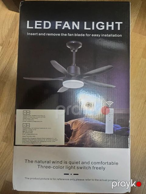 Ventilator LED fanlı tavan işığı – uzaqdan idarəetmə ilə — Bakı