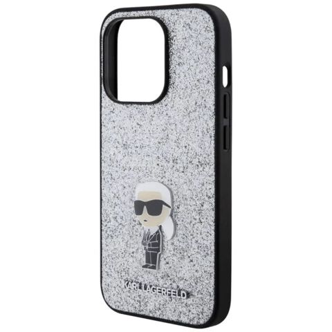 Qoruyucu örtük Karl Lagerfeld Fixed Glitter iPhone 15 Pro Max KLHCP15XGKNPSG — Bakı
