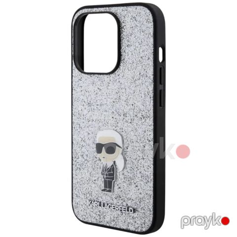 Qoruyucu örtük Karl Lagerfeld Fixed Glitter iPhone 15 Pro Max KLHCP15XGKNPSG — Bakı