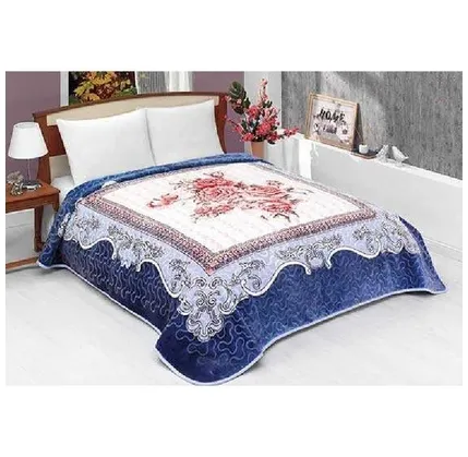 Yataq örtüyü Mink Solana 990 220x240 sm, Mavi (8699101287353) — Bakı