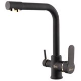 Mətbəx kranı Rivana SDF200 Sedef Black — Краны и смесители