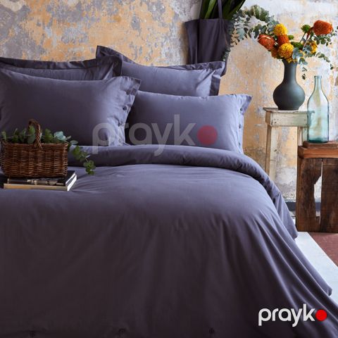 Tekstil yataq dəsti Düz TK Antrasit — Bakı