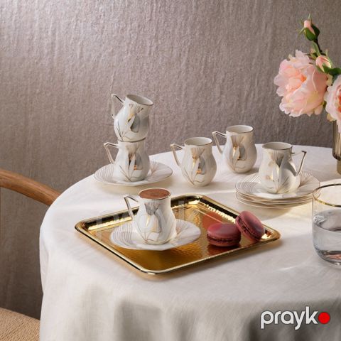 Fincan dəsti Schafer Sorte 12 parça 8699131852934 Qızılı — Bakı