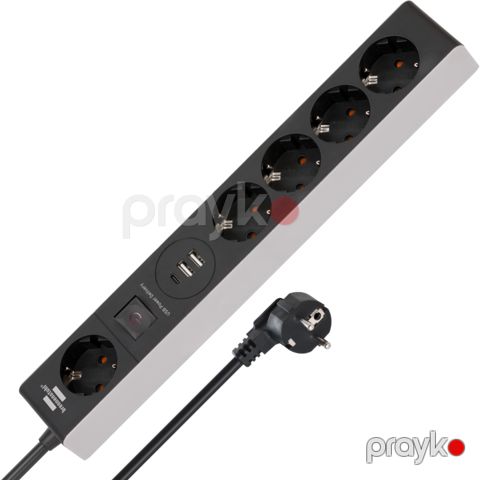 Uzadıcı Brennenstuhl USB Type-C PD 5 Way 1159780615 — Bakı