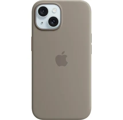 Çexol Apple iPhone 15 Silicone Case with MagSafe Clay (MT0Q3ZM/A) — Bakı