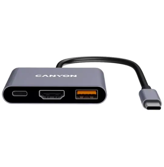 Canyon HUB USB DS-4 3 in 1 CNS-TDS4 Dark Gray — Mallar