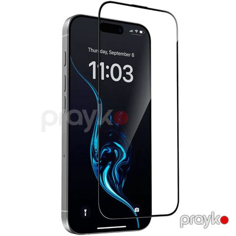 IPhone 17 Pro Max 5D Sticker Black Glass — Bakı