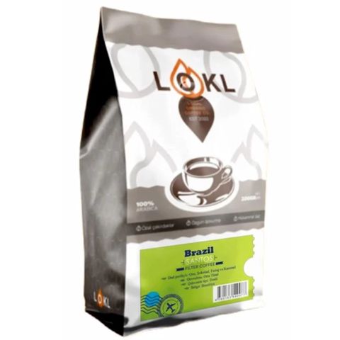 Qəhvə Lokl Brazil Santos Filter 200 qr (Dən) — Bakı