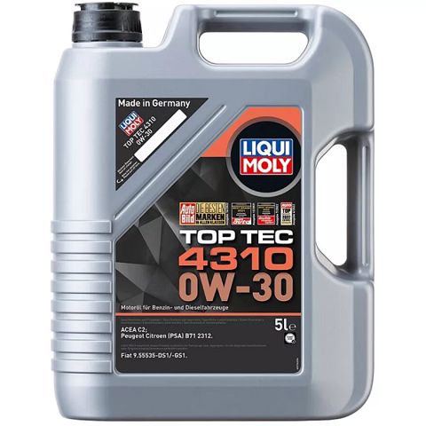 Avtomobil mühərrik yağı Liqui Moly Top Tec 4310 0W-30 5L (2362) — Bakı