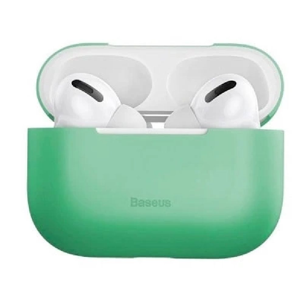 Baseus Silica Case For Airpods Pro Green WIAPPOD-ABZ06 — Mallar, Bakı (3)