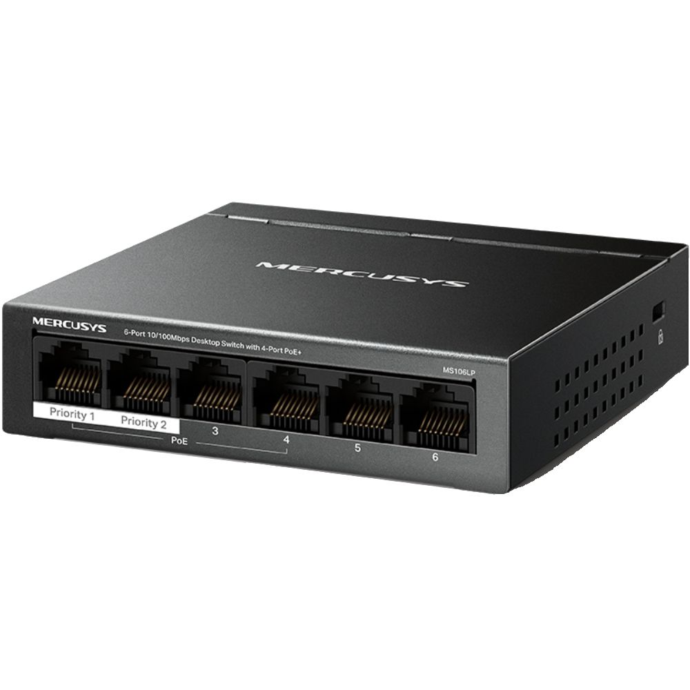 Kommutator Mercusys Lan Switch MS106LP — Routerlər, Bakı (2)