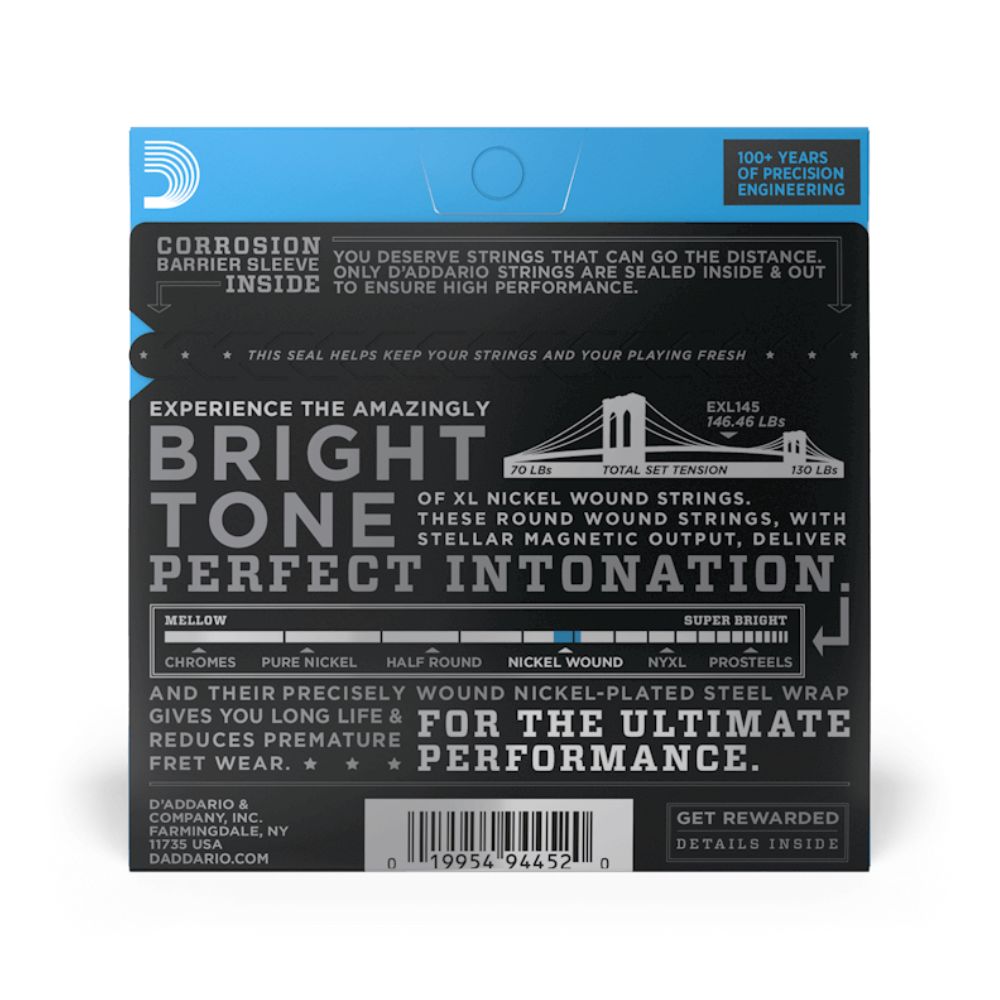 D-Addario EXL145 XL Nickel Wound 12-54 Heavy — Musiqiə alətləri, Bakı (3)