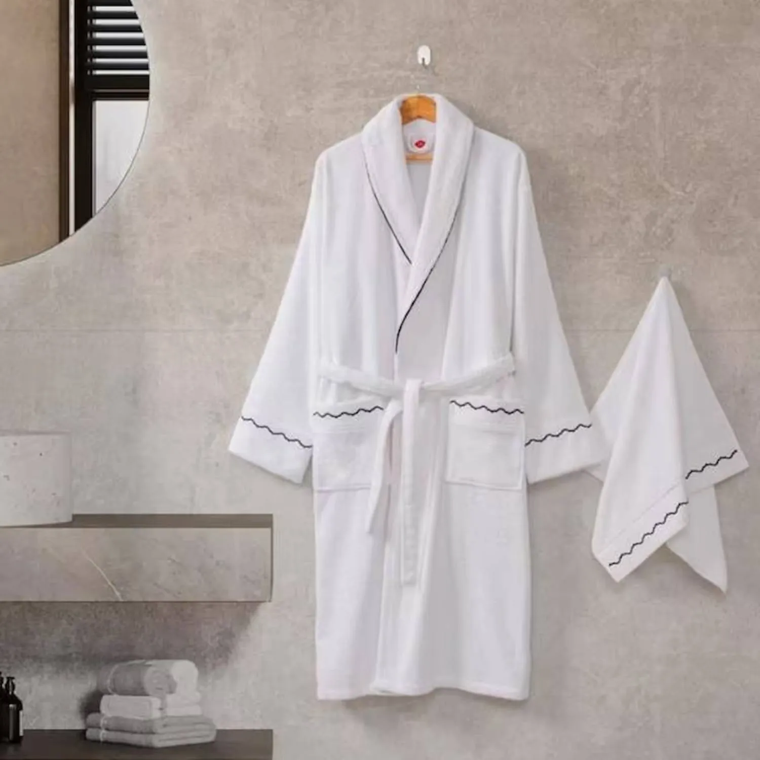 Qadın üçün xalat və dəsmal dəsti Cotton Box Josina M/L - XL (8680108077160) — Товары