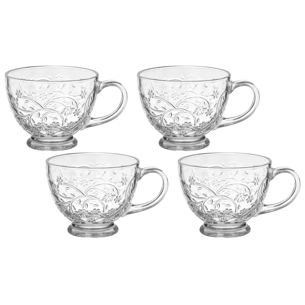 Fincan dəsti Lefard Blossom, şüşə, 240 ml, 4 ədəd (691-154) — Baku Electronics
