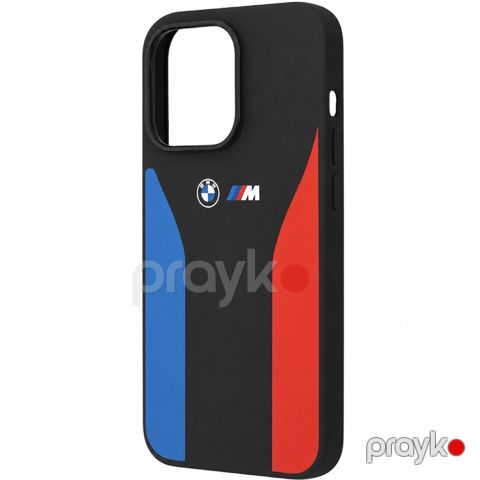 Qoruyucu örtük BMW M Silicone iPhone 15 Pro Black BMHCP15L22SCSK — Bakı
