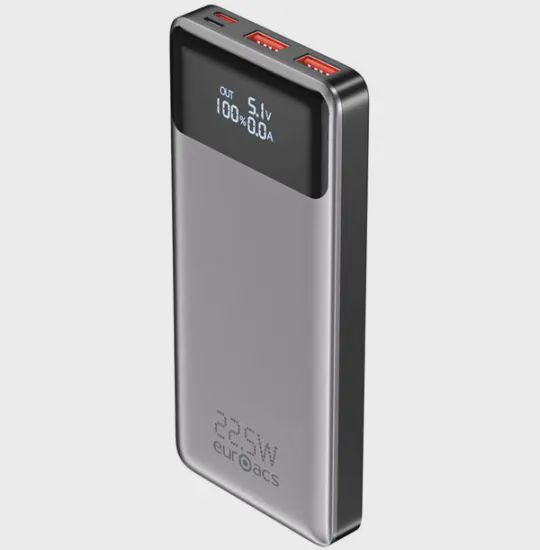 Euroacs 22.5W EU-PB10 10000 mAh Gray — Powerbank-lər, Bakı