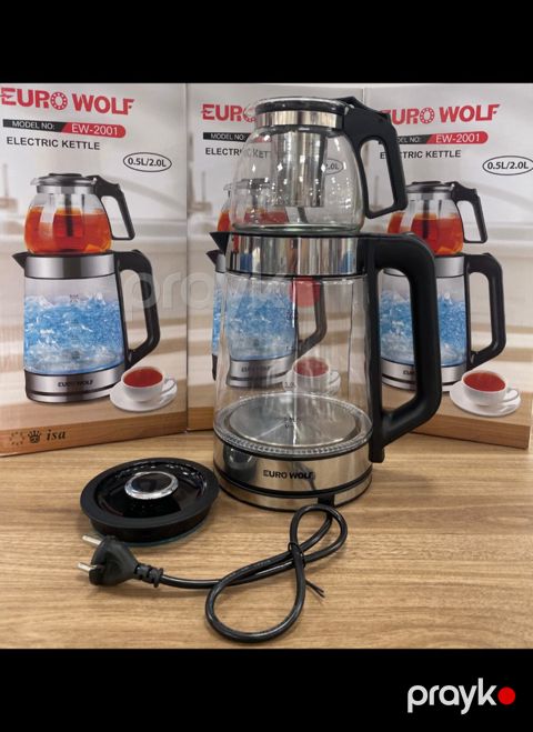 Elektrikli şüşə çaydan Euro Wolf 2001 2li