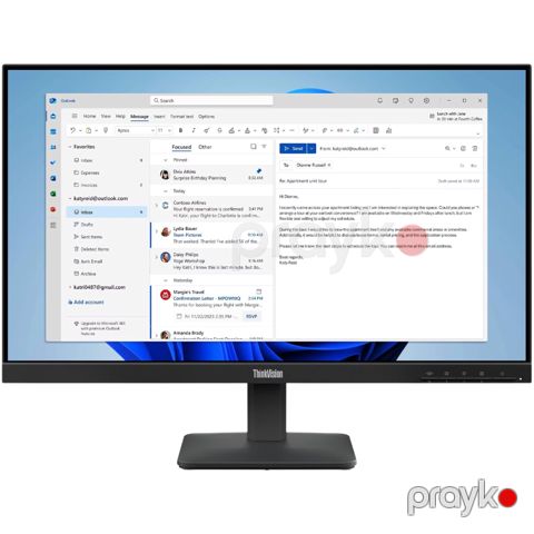 Monitor Lenovo ThinkVision S24-4e (64B5KAT1EU) — Bakı