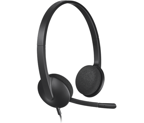 Qulaqlıq Logıtech Corded USB Headset H340 - Emea - Black (L981-000475) — Bakı