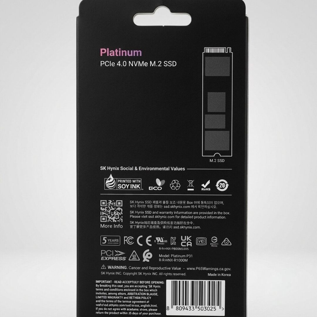 SK hynix Platinum P41 1TB M.2 NVMe SSD PCIe 4.0 — Elektronika, Bakı (2)