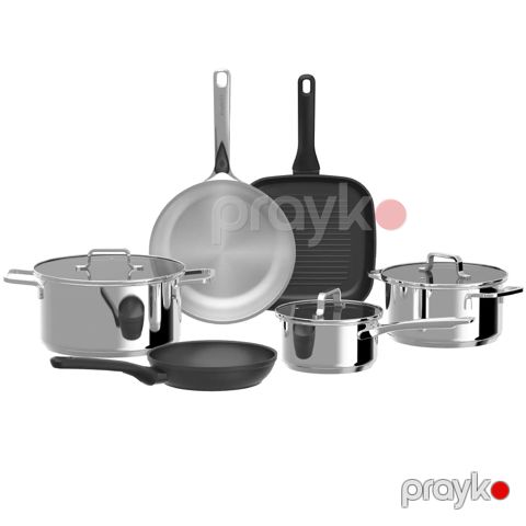 Qazan dəsti BergHOFF Helix 9 parça 1315089 — Bakı
