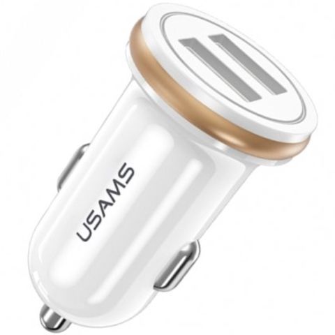 Avtomobil üçün adapter Usams US-CC050 C4 Dual USB CC50GC02 — Bakı