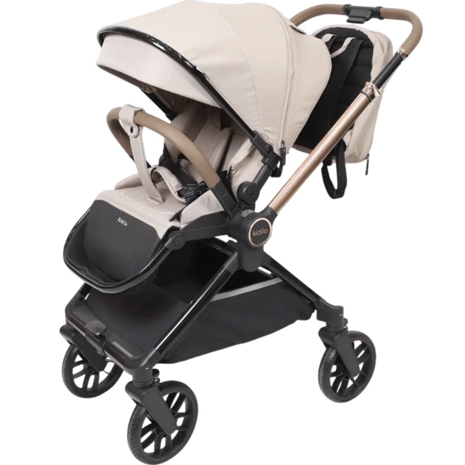 Uşaq arabası Kidilo D-900 Bej — Arabalalar və avtokresloları, Bakı (2)