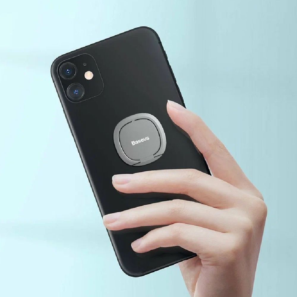 Baseus Invisible Phone Ring Holder Silver / SUYB-0S — Smartfon aksesuarları, Bakı (5)