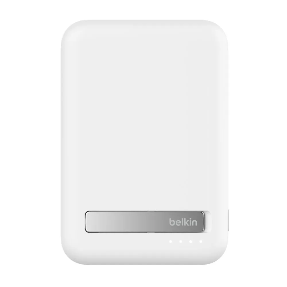 Power Bank Belkin BoostCharge Pro Qi2 15W Magnetic Wireless, 10000 mAh + Stand, ağ (BPD008BTWH) — Smart home