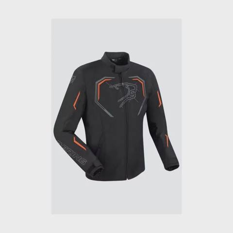 Gödəkçə berıng jacket dundy black/orange (l) — Moto ekipirovka