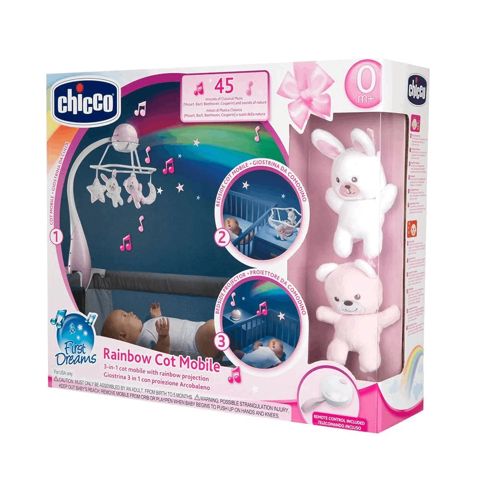 Mobil proyektor Göyqurşağı Chicco çəhrayı 00011041100000 — Bakı