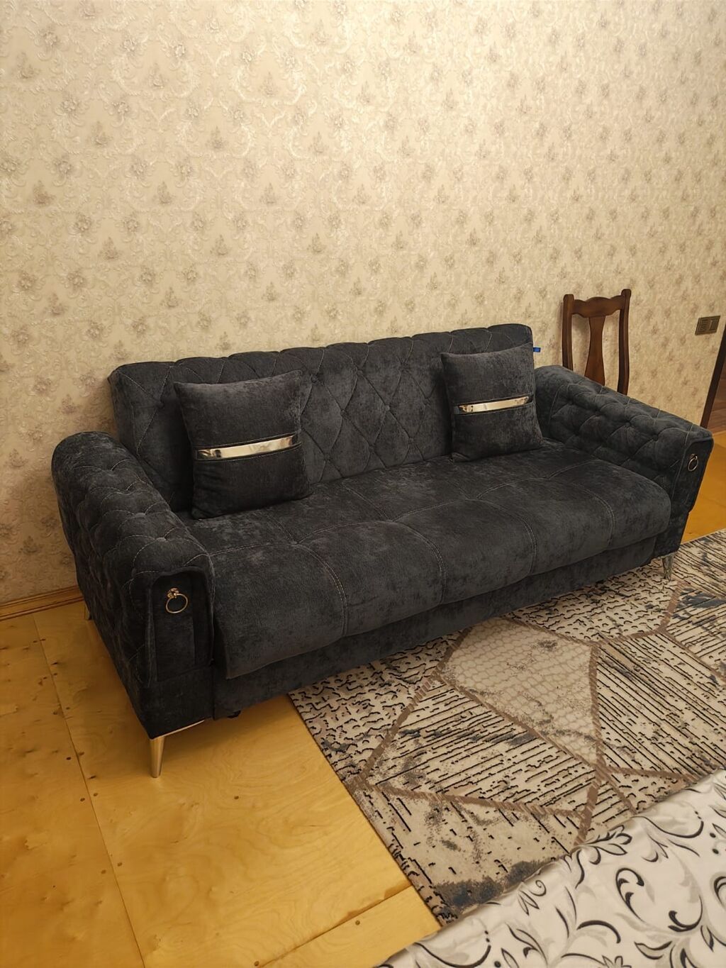Divan, Yeni, Vеlur parça — Mebel, Bakı (3)