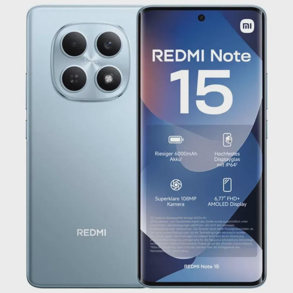 Smartfon Xiaomi Redmi Note 15 6GB/128GB Glacier Blue — Xiaomi, Bakı