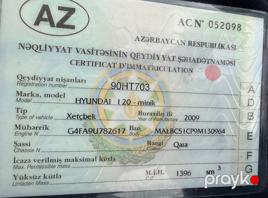 Hyundai i20, 1.4 L, 2009 il, 168 960 km — Avtomobillər, Bakı (11)