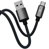 Naqil Euroacs EU-Z203 USB Type-A to USB Type-C Light 1 m ACHRKA842663 Black — Smartfon kabelləri və adapterləri
