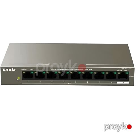 Kommutator Tenda TEF1109P 8-63W 9 Port — Bakı
