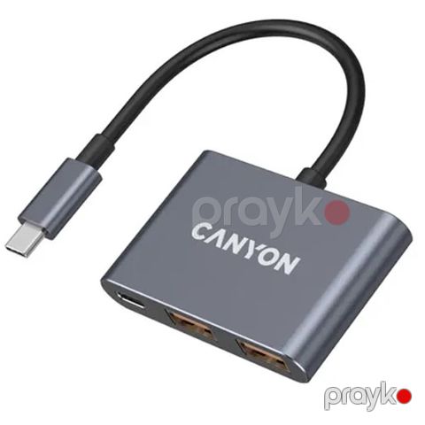 Canyon HUB USB DS-3 3 in 1 CNS-TDS3 Dark Gray — Bakı