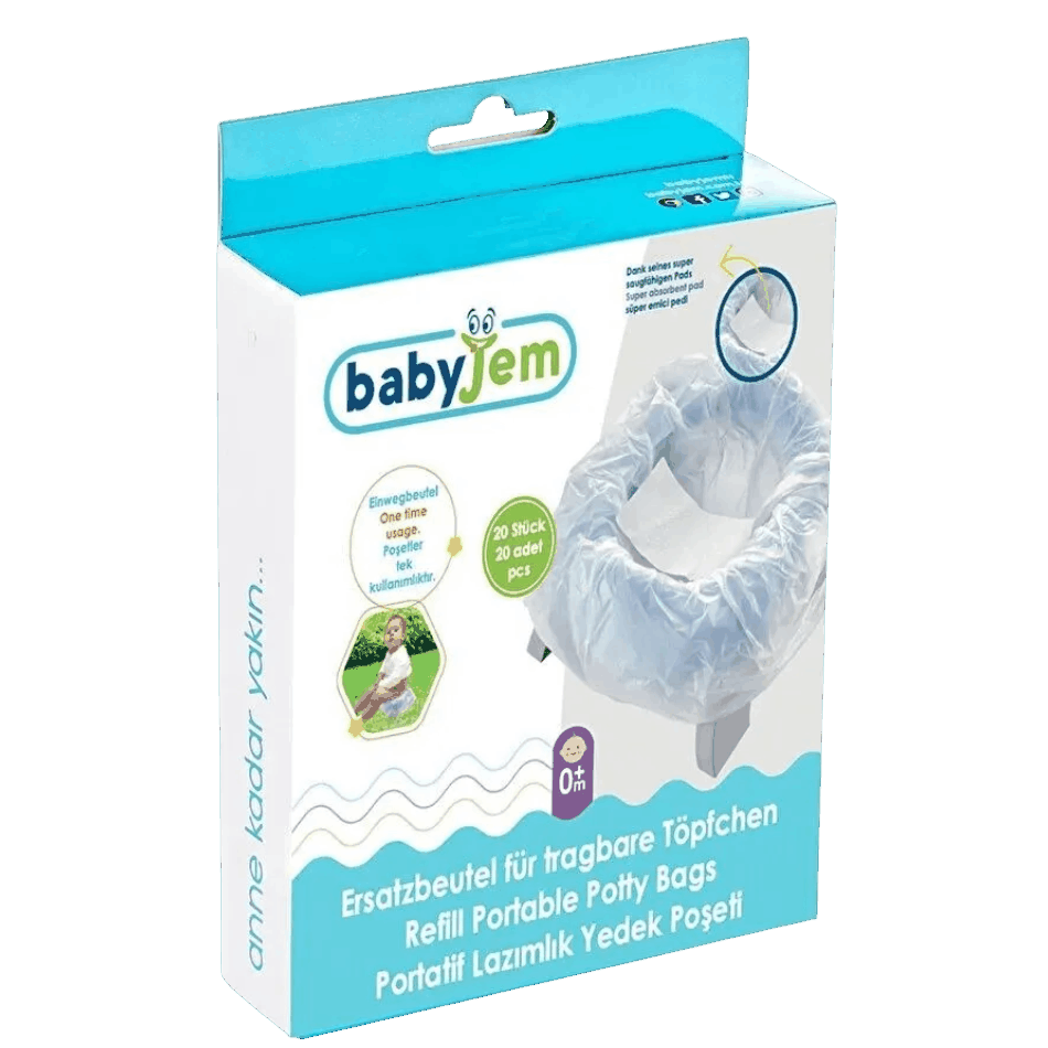 Portativ tualet oturacağı üçün birdəfəlik torbalar BabyJem 8681049215925 20 ədəd — Mallar, Bakı (3)