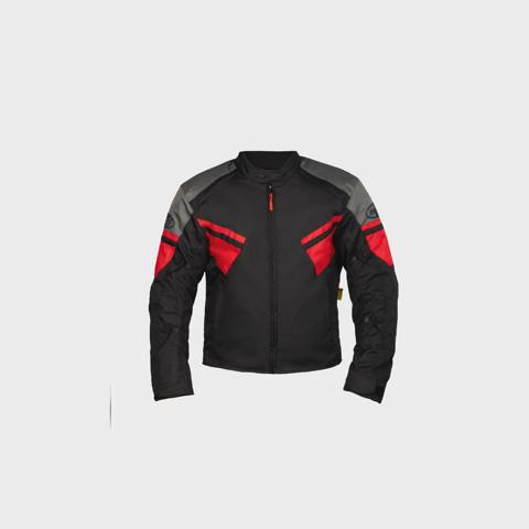 Gödəkçə Motoverse Sandiago, Mesh 600D Polyester Cordura Textile, black/red (L) — Мото жабдуулар